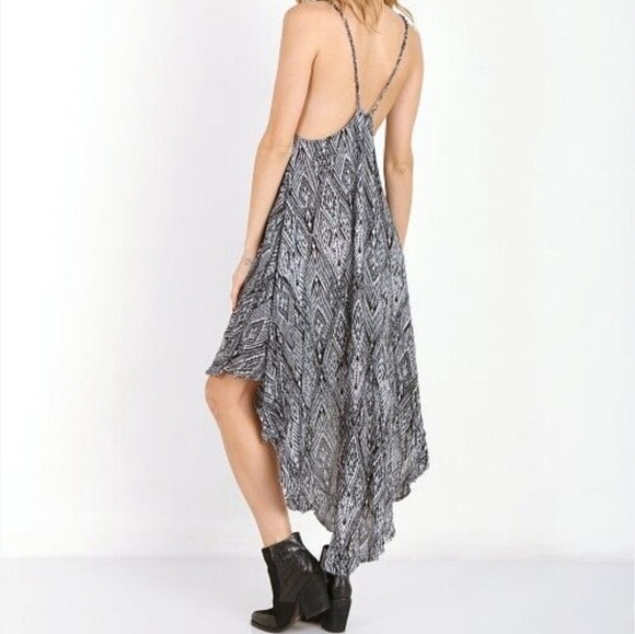 Intimately Free People Boho Asymmetrical Hem Sleeveless Festival Midi Dress S - Picture 3 of 14